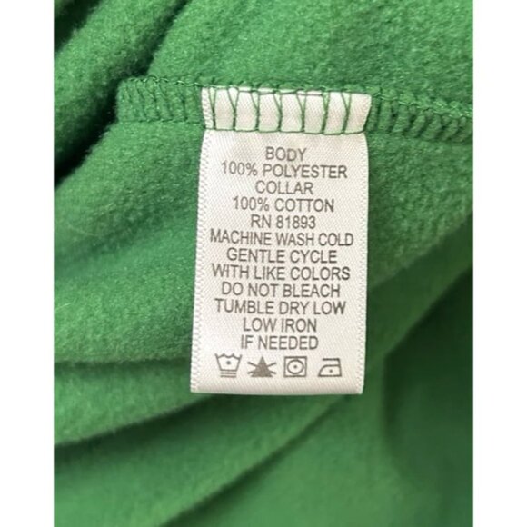 D & Co (Denim & Company) Kelly Green Fleece Pull-Over-Medium - Picture 6 of 11